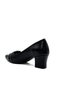 Buckle Detailed Short Heeled Women's Shoes Black - 4