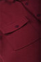 Men's Burgundy Cashmere Jacket Coat – Relaxed Fit Jacket with Pockets and Snap Fasteners 2500559 - 4
