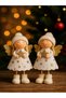 Angel Christmas Ornament Set of 2 15 cm – Christmas Tree Ornament, New Year Party Decor - 3