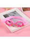 Crab Pink Figure Sea Pool Swimmer Children Girls Glasses Earplugs Anti-Fog Adjustable Gift - 2
