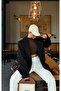 Black Women's Cashemere Blazer Buttoned Lined Jacket - 5