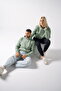Kadın Yeşil Kapüşonlu Sweatshirt - 8