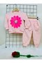 Double Flower Printed Girl's Set - 3