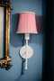 Polen Single White Painted Children's Room Wall Lamp (with Fan-Pink Conical Shade) - 5