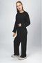 Women's Modal Tunic Pants Set Black - 3
