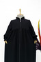 Girl's Medina Silk Ferace - Aksa Model Hijab Ferace Black - 5