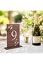 Wooden Plexiglass Table Number 1-10 - Numerator, Cafe, Restaurant Wedding Hall Hotel, Businesses - 2