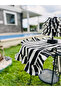 Stripe Linen Heryeri Frilly Rectangular Runner 50Cmx150Cm - 4