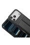iPhone 17 Pro Case Pu Leather Card Holder Zore Sevilla Cover - Orange - 8