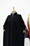 Girl's Medina Silk Ferace - Aksa Model Hijab Ferace Black - 7
