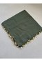 1 piece of handmade embroidered tulle handkerchief, 100x100 cm - 2