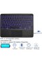 Bluetooth Keyboard with Touchpad, Ultra Slim 7-Color Backlit Rechargeable Wireless Keyboard - 5