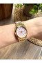 Round Classic Gold Inside Pink Women's Wristwatch - 5