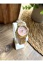Round Classic Gold Inside Pink Women's Wristwatch - 4