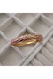 Gold Plated Enamel Daisy Patterned Bracelet, Single Stone Pink Women's Bracelet - 6