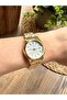 Round Classic Gold Inside White Women's Wristwatch - 5