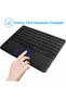 Bluetooth Keyboard with Touchpad, Ultra Slim 7-Color Backlit Rechargeable Wireless Keyboard - 3