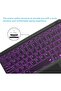 Bluetooth Keyboard with Touchpad, Ultra Slim 7-Color Backlit Rechargeable Wireless Keyboard - 6