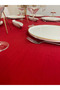 Dowry Piko Sarma Gold Detailed Dertsiz Tablecloth Without Simsi Red - 2