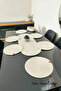 Jute, American Dinnerware Set, 6 Plates, 1 Bread Basket, 1 Runner, Plate Mat, Runner, Plate Set, Lux Presentation