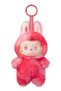 Labubu Doll Keychain for Kids, Colorful Plush Toy Shining Eye, Cute Gift Cartoon Display Figures