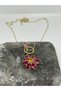 Steel Tarnish-Free Brand Floral Stone 316L Special Series Design Women's Necklace - 2