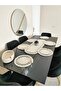 Jute, American Dinnerware Set, 6 Plates, 1 Bread Basket, 1 Runner, Plate Mat, Runner, Plate Set, Lux Presentation - 5