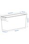 KLIPPKAKTUS Storage box for fridge, transparent, 32 x 10 x 14 cm - 8
