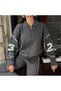 Zippered Sports Jacket Tracksuit Knitwear Women's Set - 7