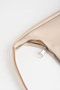 Women's Pear Mink Lined Faux Leather Zipper Closure Handbag and Shoulder Bag - 5