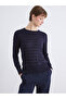 Zero Roba Collar Striped Women's Knitwear Sweater from Uzg Store for Style Enthusiasts