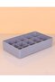 3 Pcs Desktop Organizer 15 Compartments 3 Colors White Gray Black 30 cm - 2