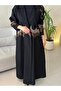 عباية وله اسود بليزر مع تطريز - 2