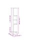 Bathroom Cabinet White 30x30x190 cm Engineered Wood - 3