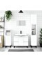 Bathroom Cabinet White 30x30x100 cm Engineered Wood
