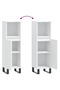 Bathroom Cabinet White 30x30x100 cm Engineered Wood - 8