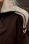 Oversized Long Brown Cashmere Women's Overcoat - 3
