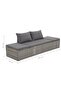 Garden Bed Grey 195x60 cm Poly Rattan - 3