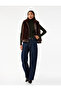 Sleeveless Zippered Pocket Crop Faux Fur Vest - 2