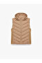 Comfortable Fit Sleeveless Pocketed Zippered Hooded Inflatable Vest - 3