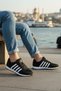 Men's Black and White Daily Lace-Up Sneaker Casual Comfortable Soft Soled Comfortable Stylish Sports Shoes - 4