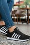 Men's Black and White Daily Lace-Up Sneaker Casual Comfortable Soft Soled Comfortable Stylish Sports Shoes - 7