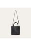 Women's Black Leather Look Shoulder Bag