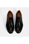 Women's Black Lace-Up Classic Leather Shoes - 7