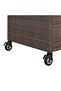 Bar Cart with Drawer Brown 100x45x97 cm Poly Rattan - 5