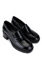 Women's Genuine Leather Black Patent Leather High Heels - 3