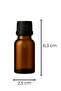 10ml Amber Glass Serum Bottle + Black Inner Dropper Cap - 4