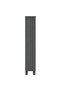 CD Cabinet HAMAR Dark Grey 45x18x100 cm Solid Wood Pine - 2