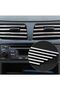 Interior Air Conditioning Grille Air Outlet Decorative Strips Air Conditioning Strip Chrome Gray - 2