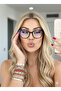 Pina |   Blue Light Protection Glasses Cateye Cat Slanted Model Optical Compatible Glasses Can Be Replaced